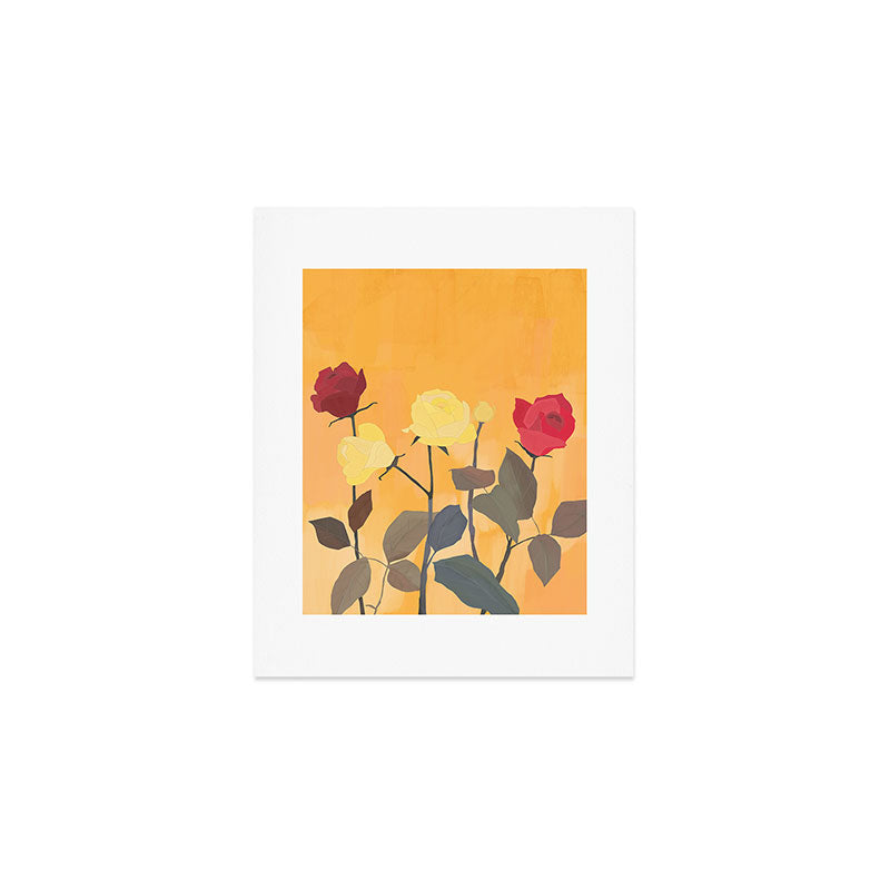 Red and Yellow Roses 2 Art Print Gallery Image 1