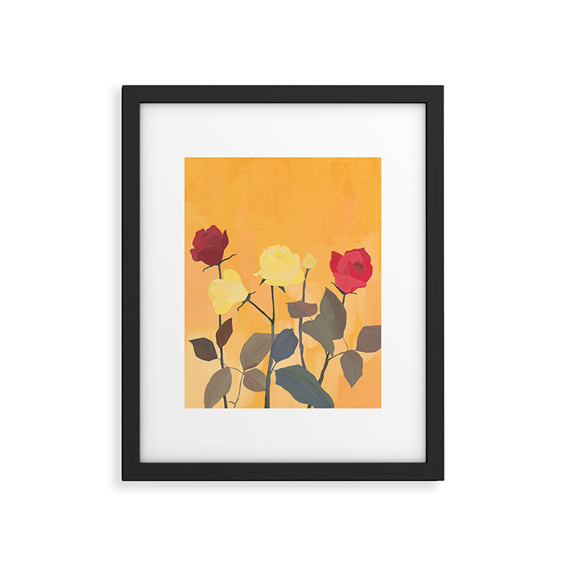 Red and Yellow Roses 2 Framed Art Print Gallery Image 5