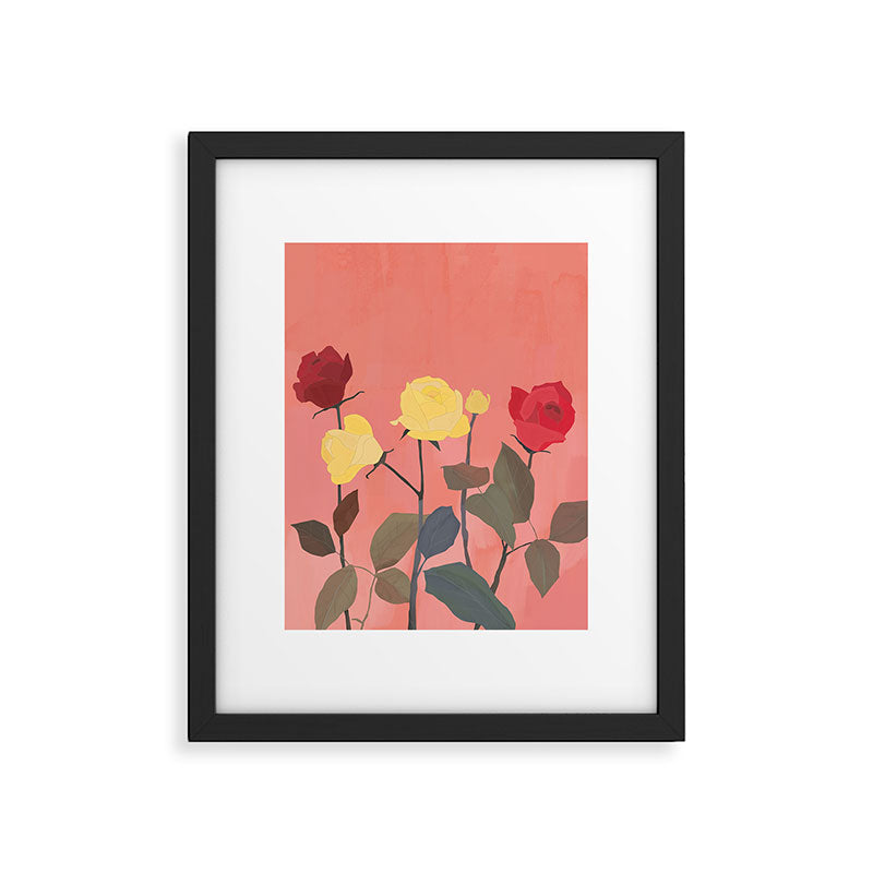Red and Yellow Roses Framed Art Print Gallery Image 5