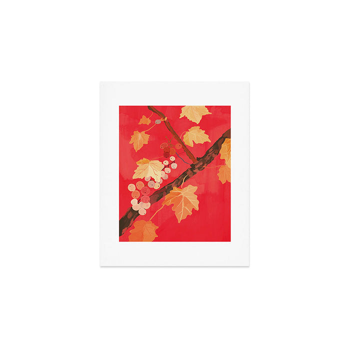 Red Grapevine Art Print Gallery Image 1