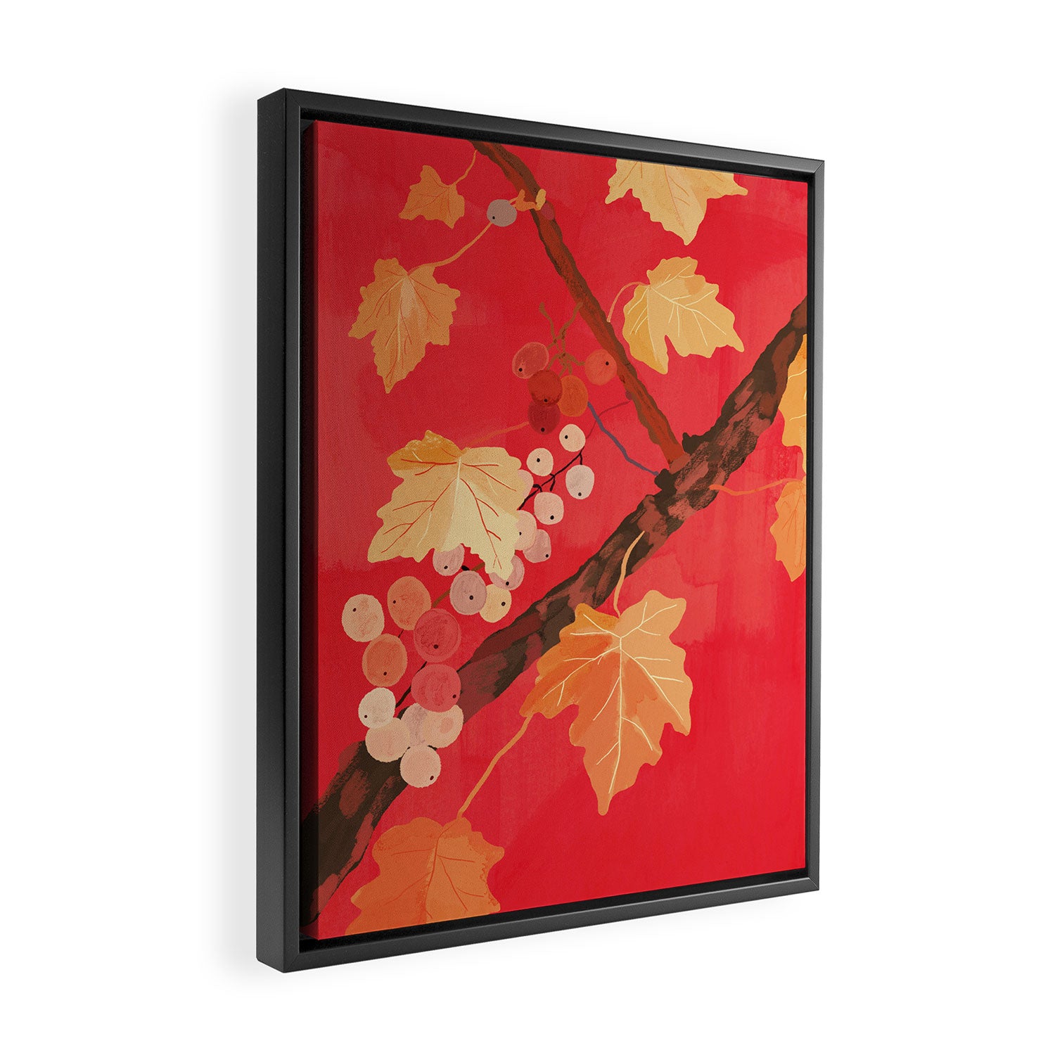 Red Grapevine Framed Canvas Print Gallery Image 2