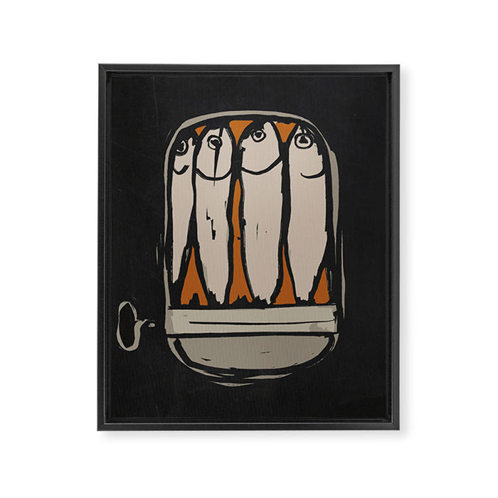 Sardines Framed Canvas Print Gallery Image 1