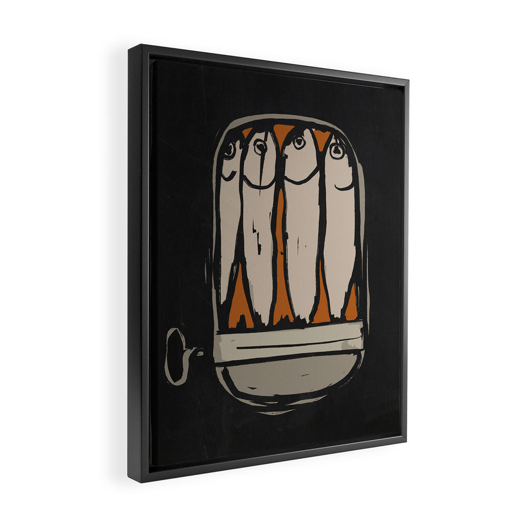 Sardines Framed Canvas Print Gallery Image 2