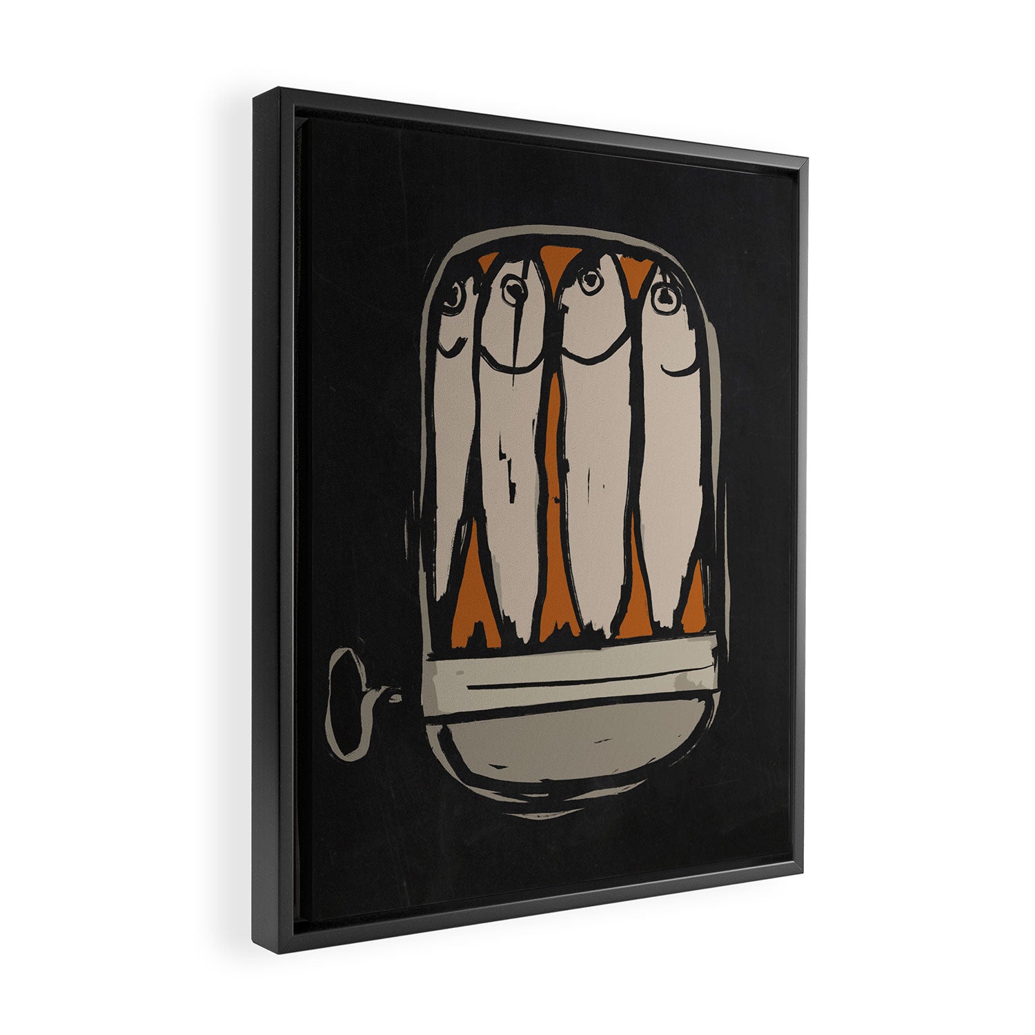 Sardines Framed Canvas Print Gallery Image 2