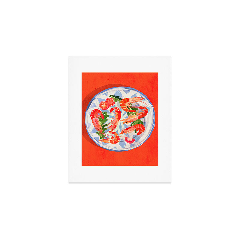 Seafood plate  Art Print Gallery Image 1