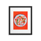 Seafood plate  Framed Art Print Gallery Image 6