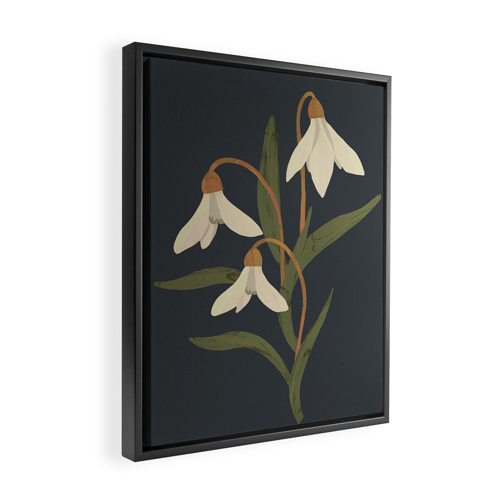 Snowdrops Framed Canvas Print Gallery Image 2