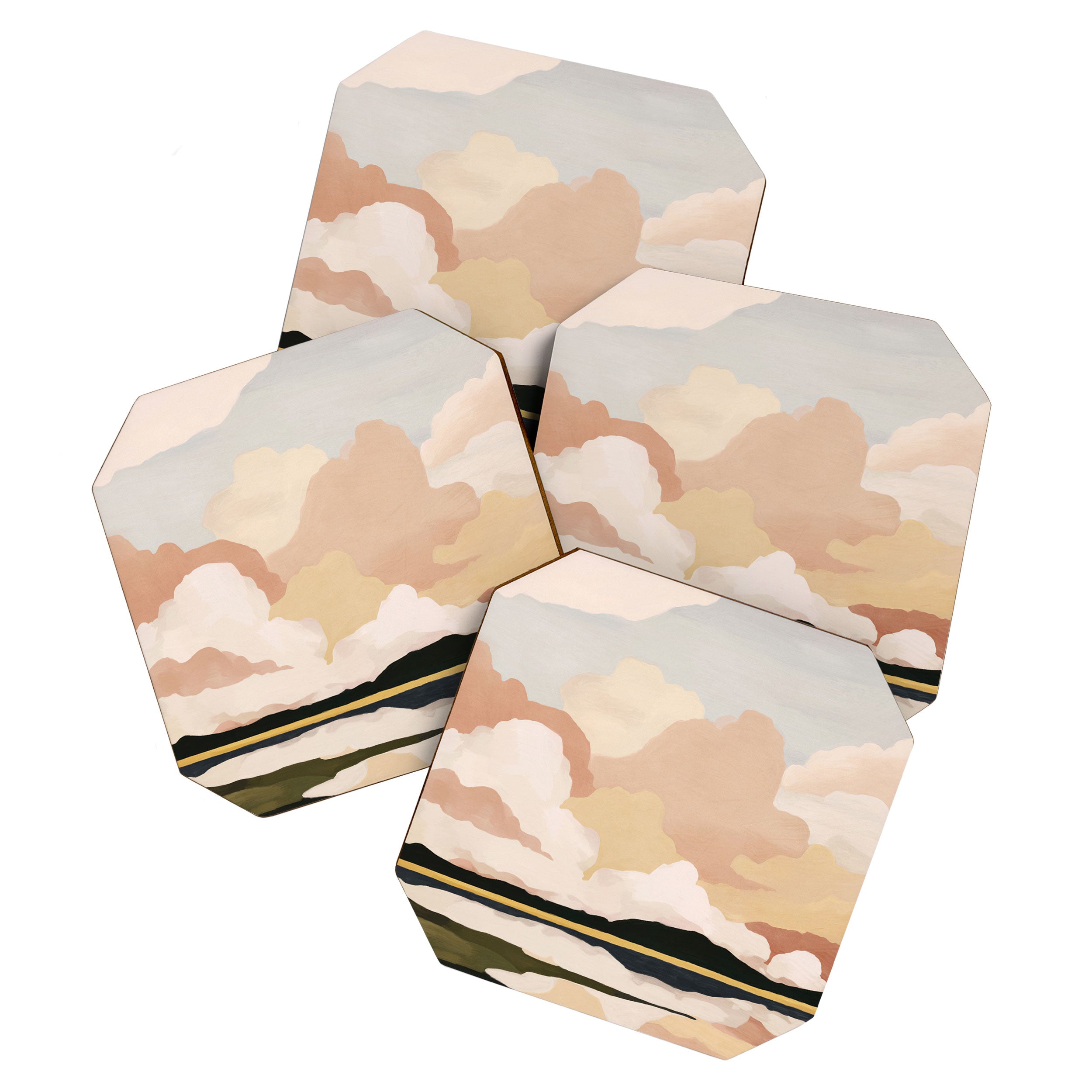 Soft Cloudscape Coaster Gallery Image 1