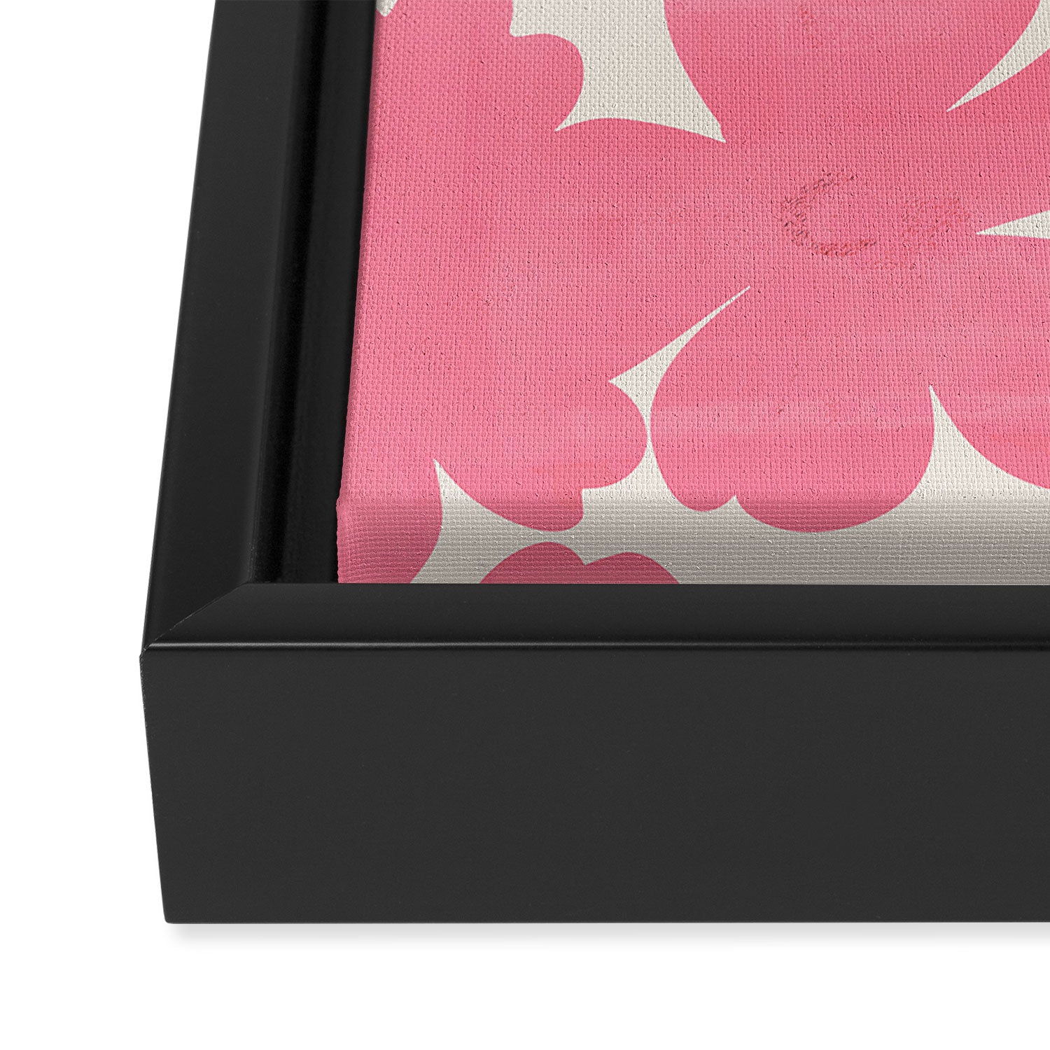 Soft Pink Flowers Framed Canvas Print Gallery Image 3