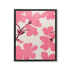 Soft Pink Flowers Framed Canvas Print Gallery Image 6