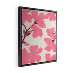 Soft Pink Flowers Framed Canvas Print Gallery Image 2