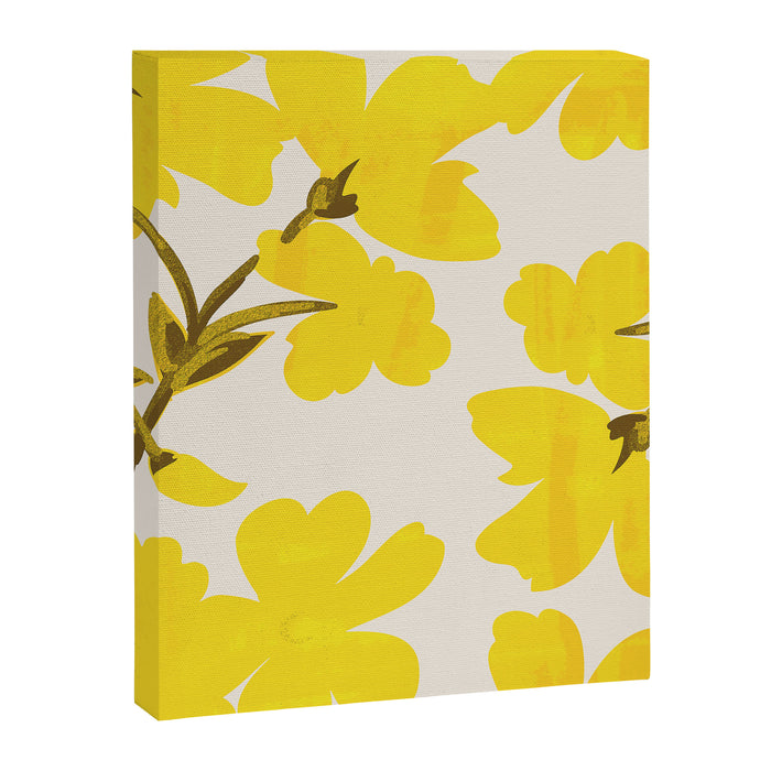 Soft Yellow Flowers Canvas Print Gallery Image 1