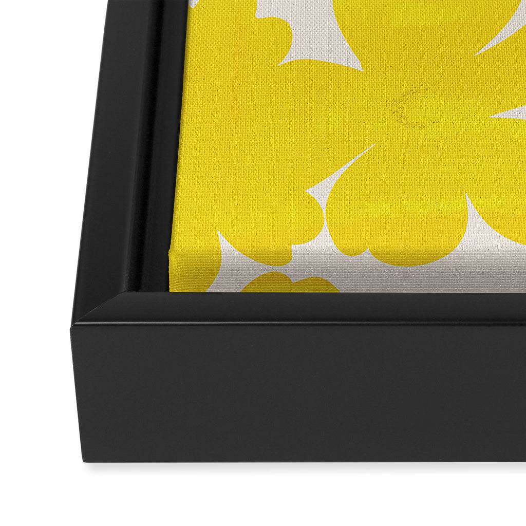 Soft Yellow Flowers Framed Canvas Print Gallery Image 3