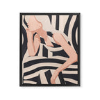 Striped Presence Framed Canvas Print Gallery Image 6