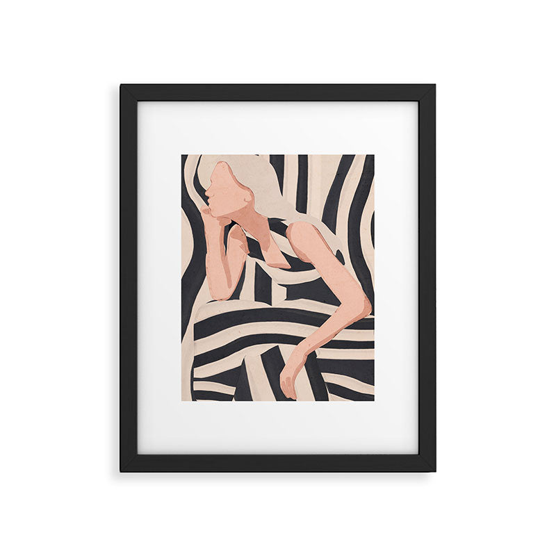 Striped Presence Framed Art Print Gallery Image 4