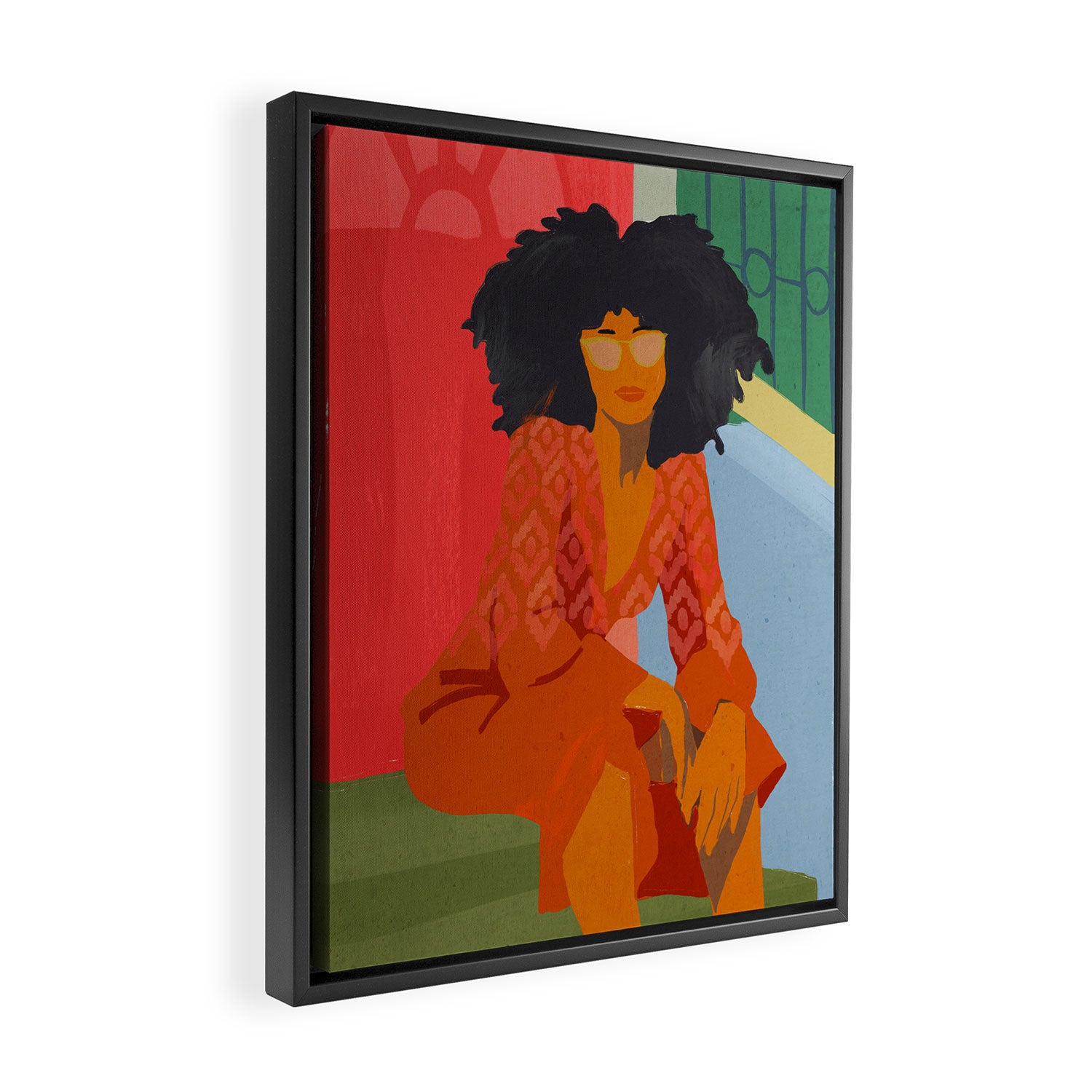 Summer vibes Framed Canvas Print Gallery Image 2