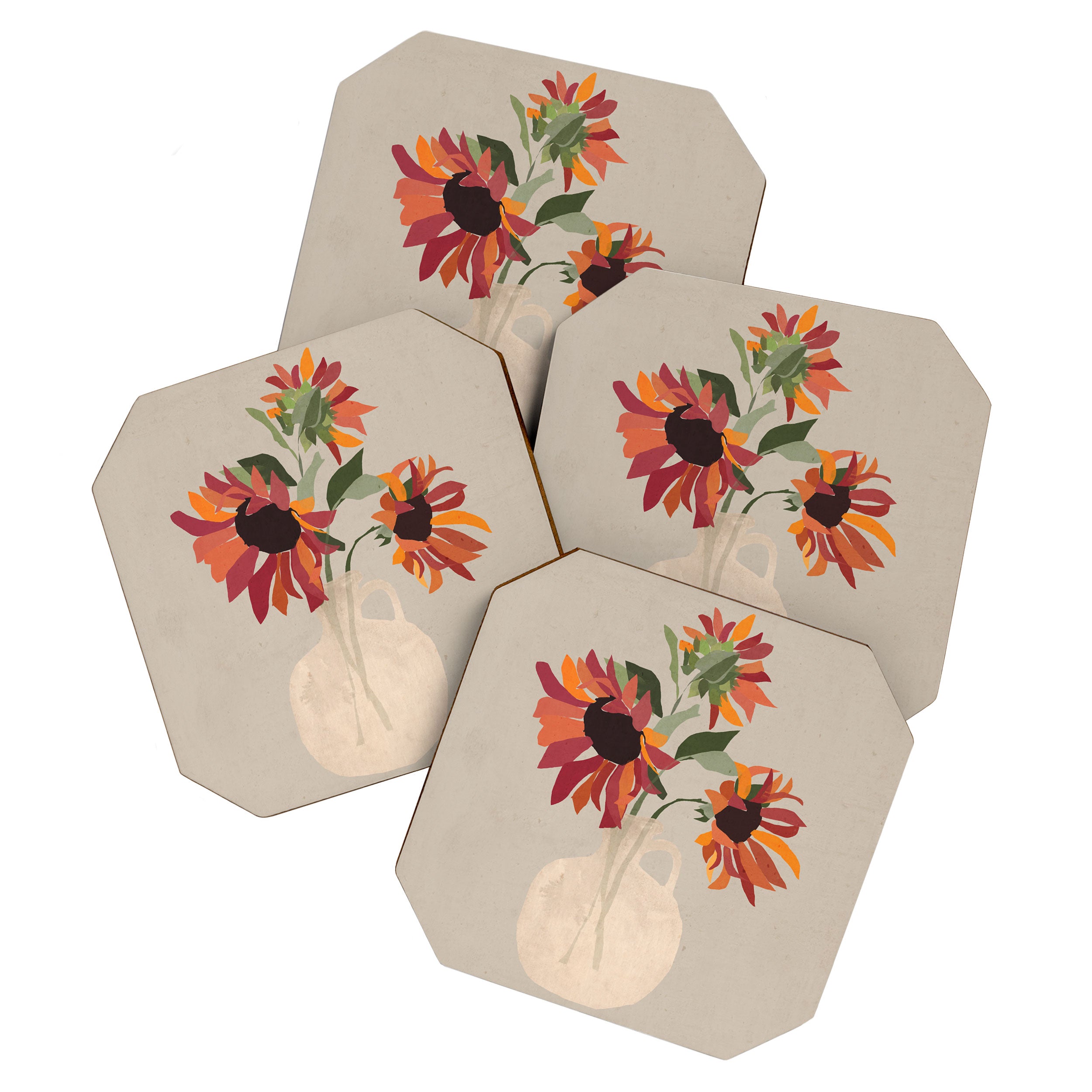 Sunflowers 12 Coaster Gallery Image 1