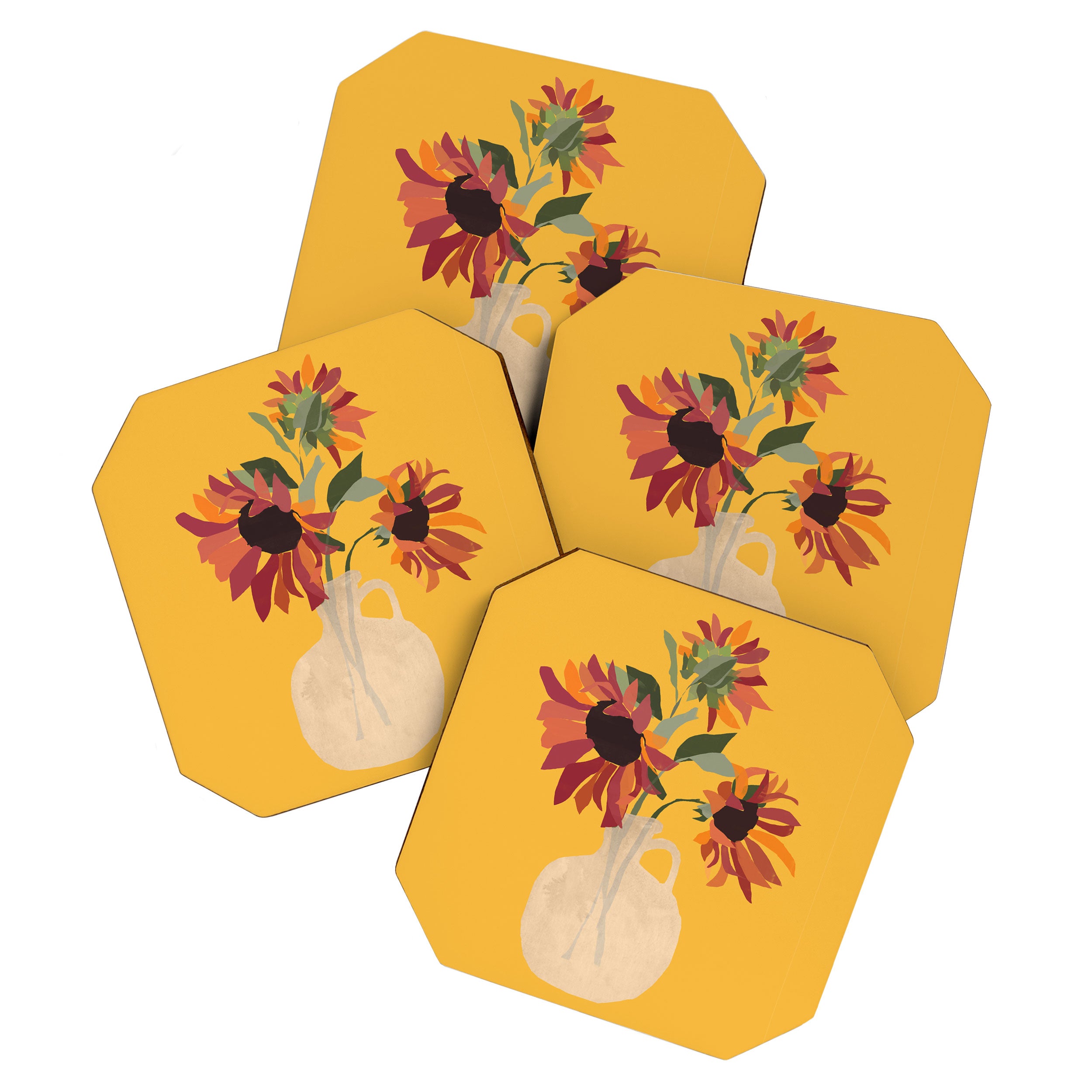 Sunflowers 14 Coaster Gallery Image 1