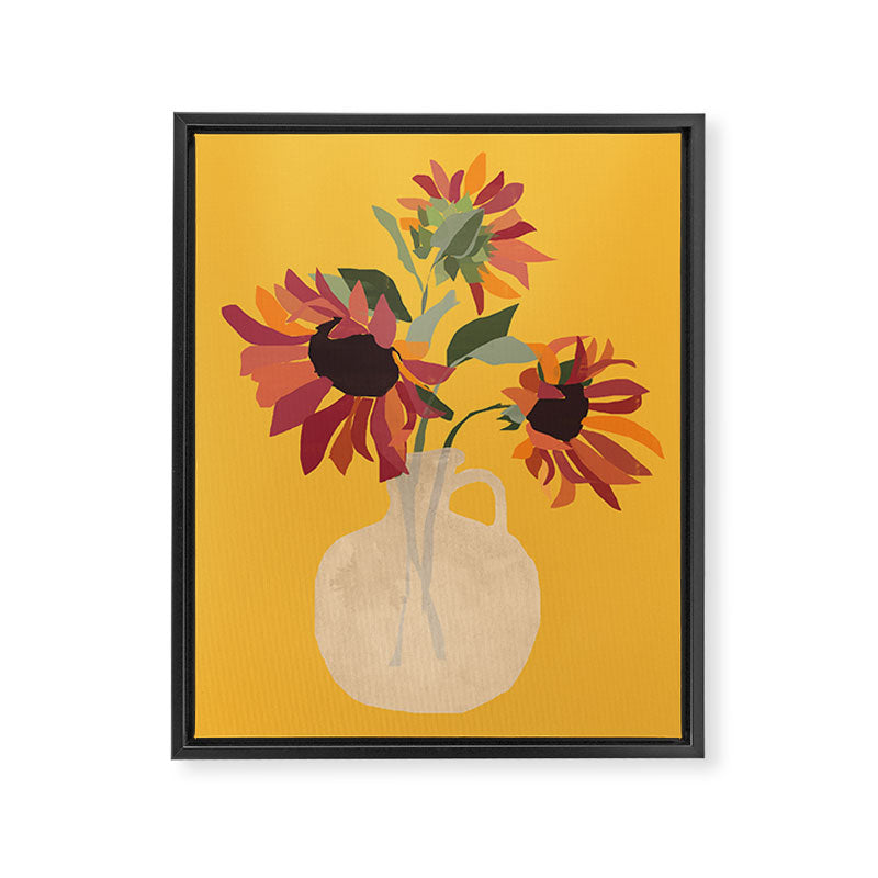 Sunflowers 14 Framed Canvas Print Gallery Image 6