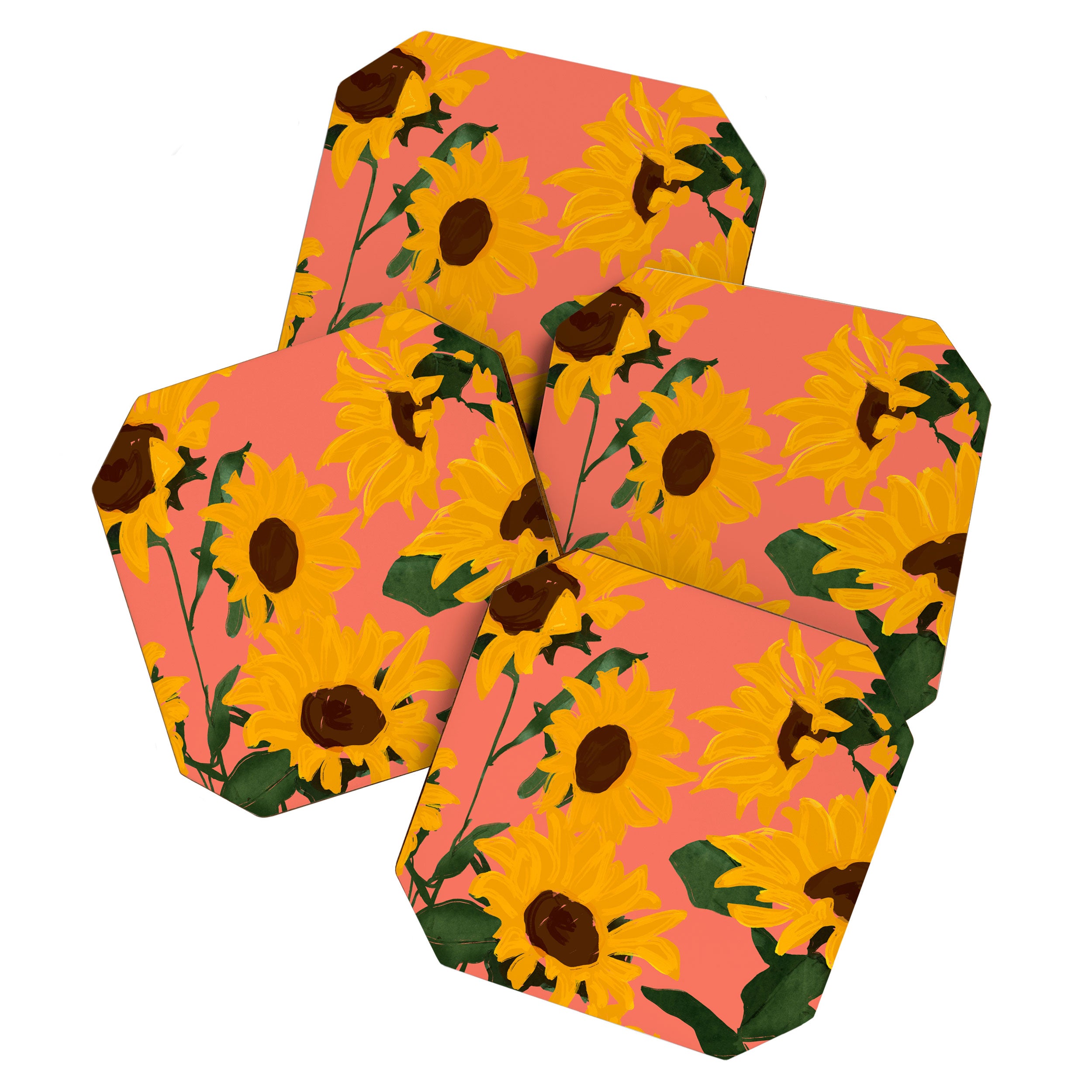 Sunflowers 15 Coaster Gallery Image 1