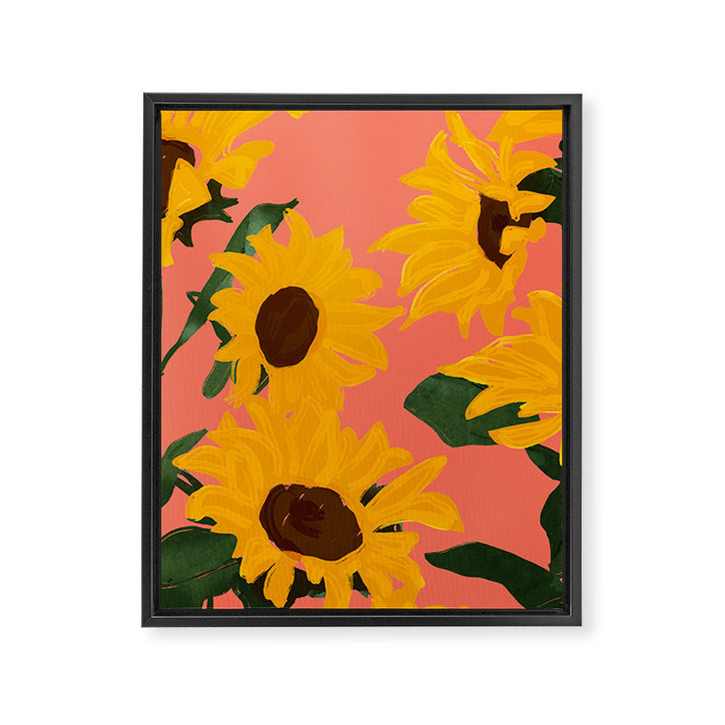 Sunflowers 15 Framed Canvas Print Gallery Image 8