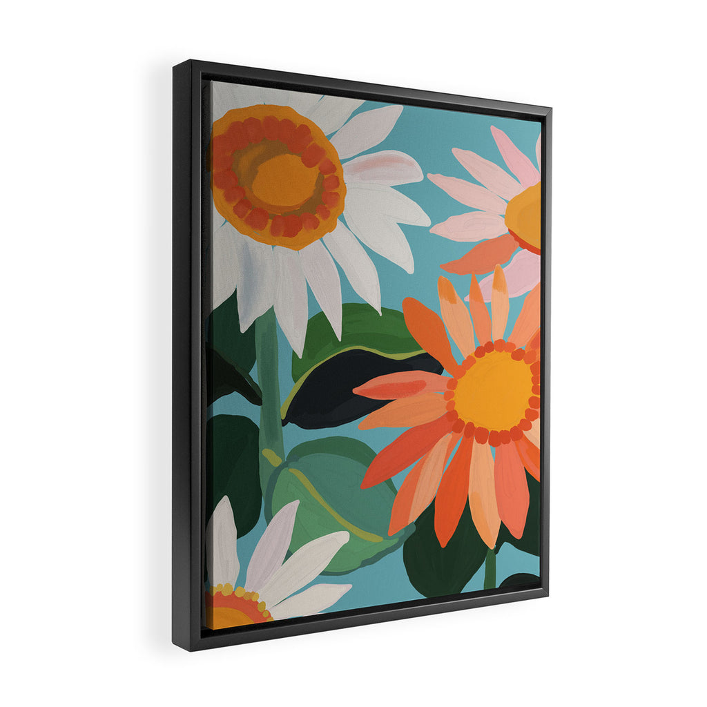 Sunflowers 21 Framed Canvas Print Gallery Image 2