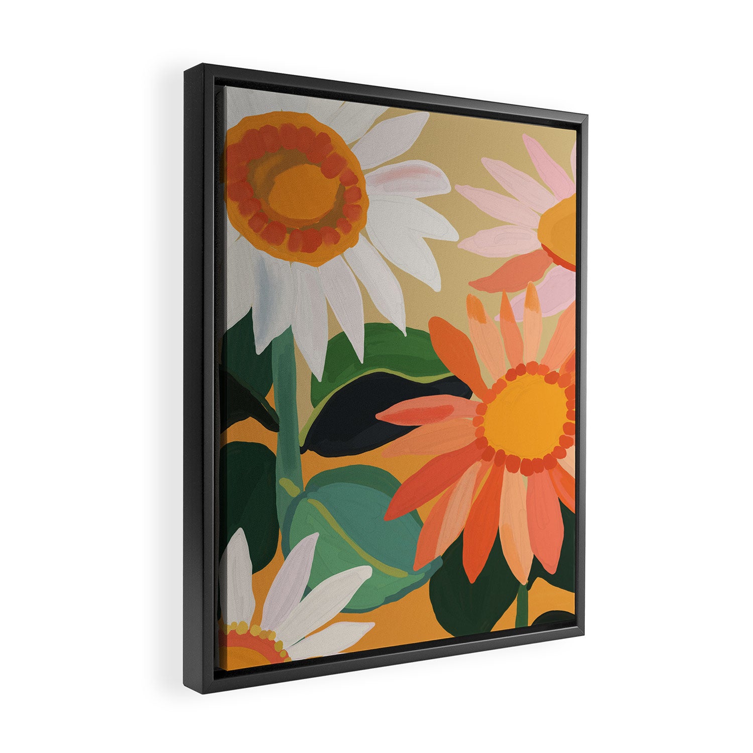 Sunflowers 22 Framed Canvas Print Gallery Image 2