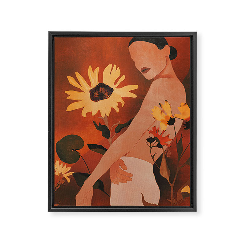 Sunflowers Framed Canvas Print Gallery Image 3