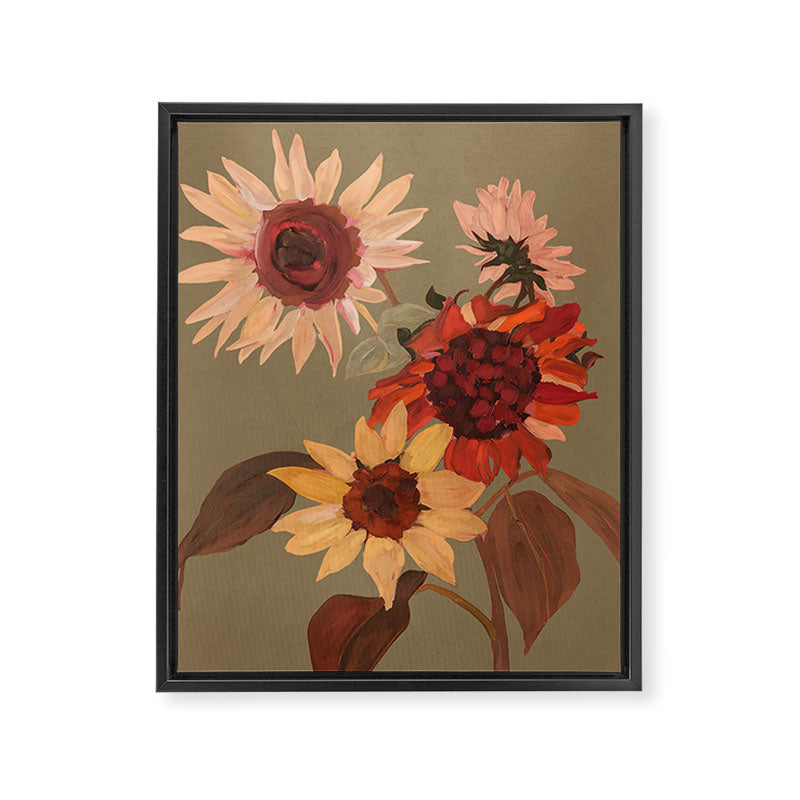 Sunflowers Moment Framed Canvas Print Gallery Image 6