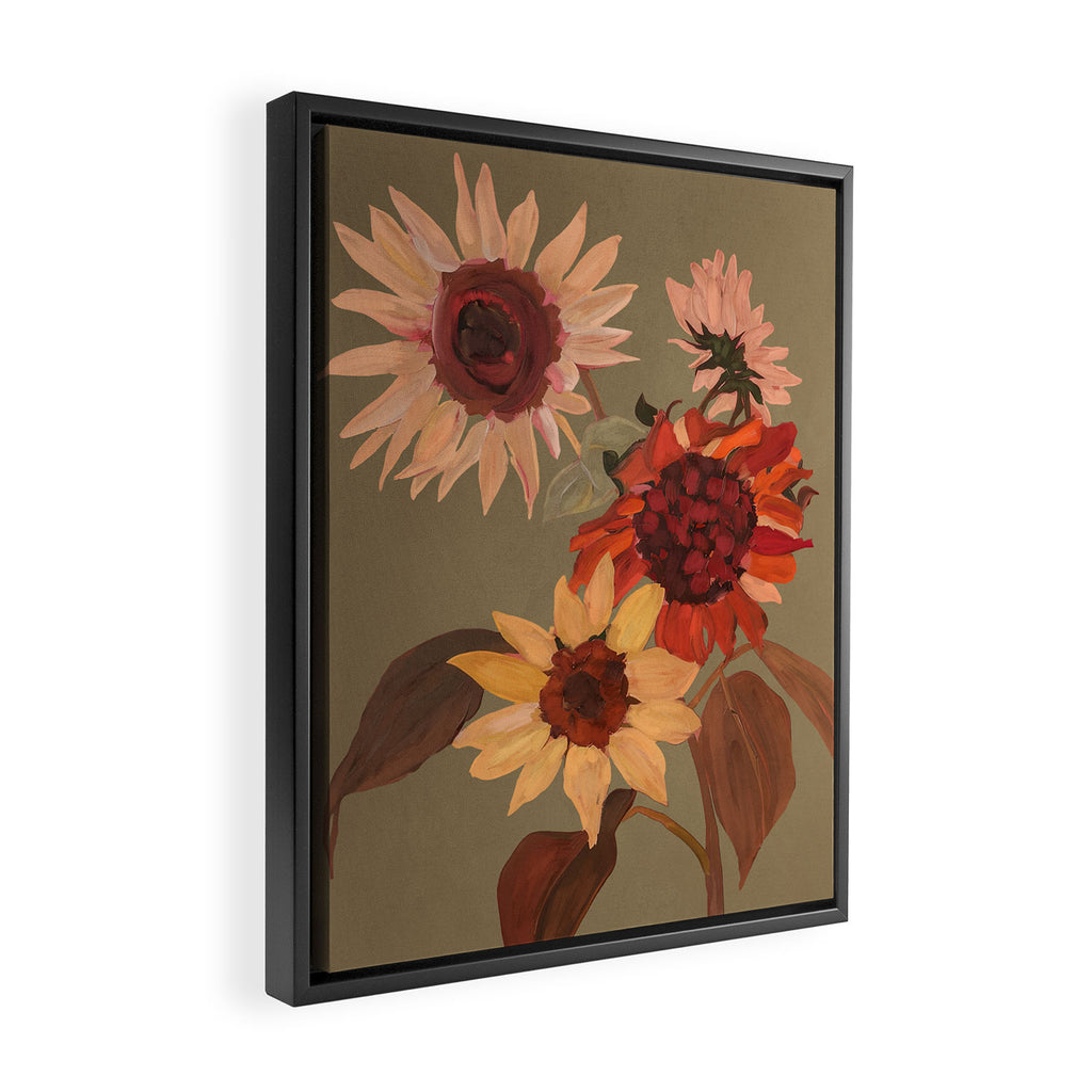 Sunflowers Moment Framed Canvas Print Gallery Image 2
