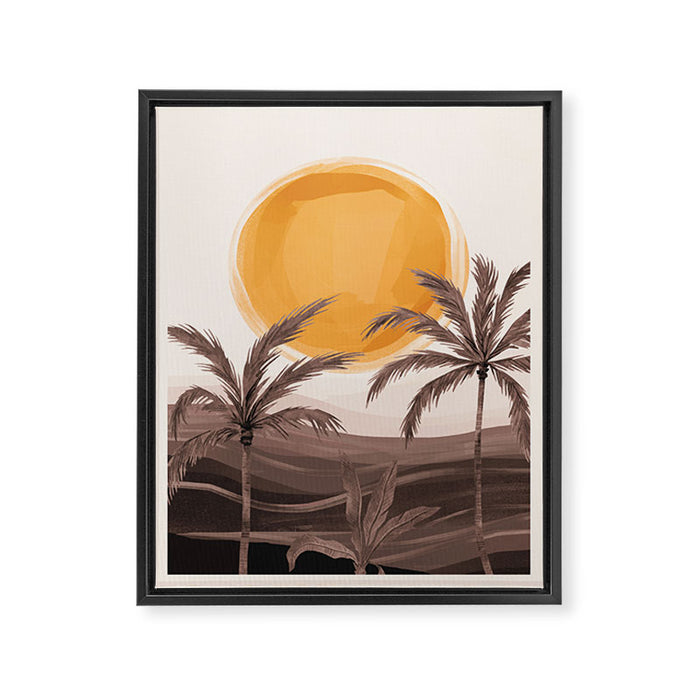 Sunset 2 Framed Canvas Print Gallery Image 1