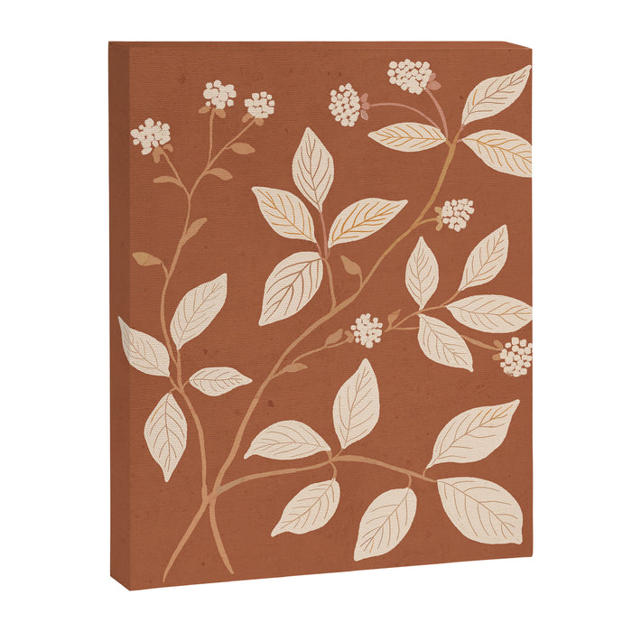 Terracotta Leaves Canvas Print Gallery Image 1