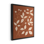 Terracotta Leaves Framed Canvas Print Gallery Image 2
