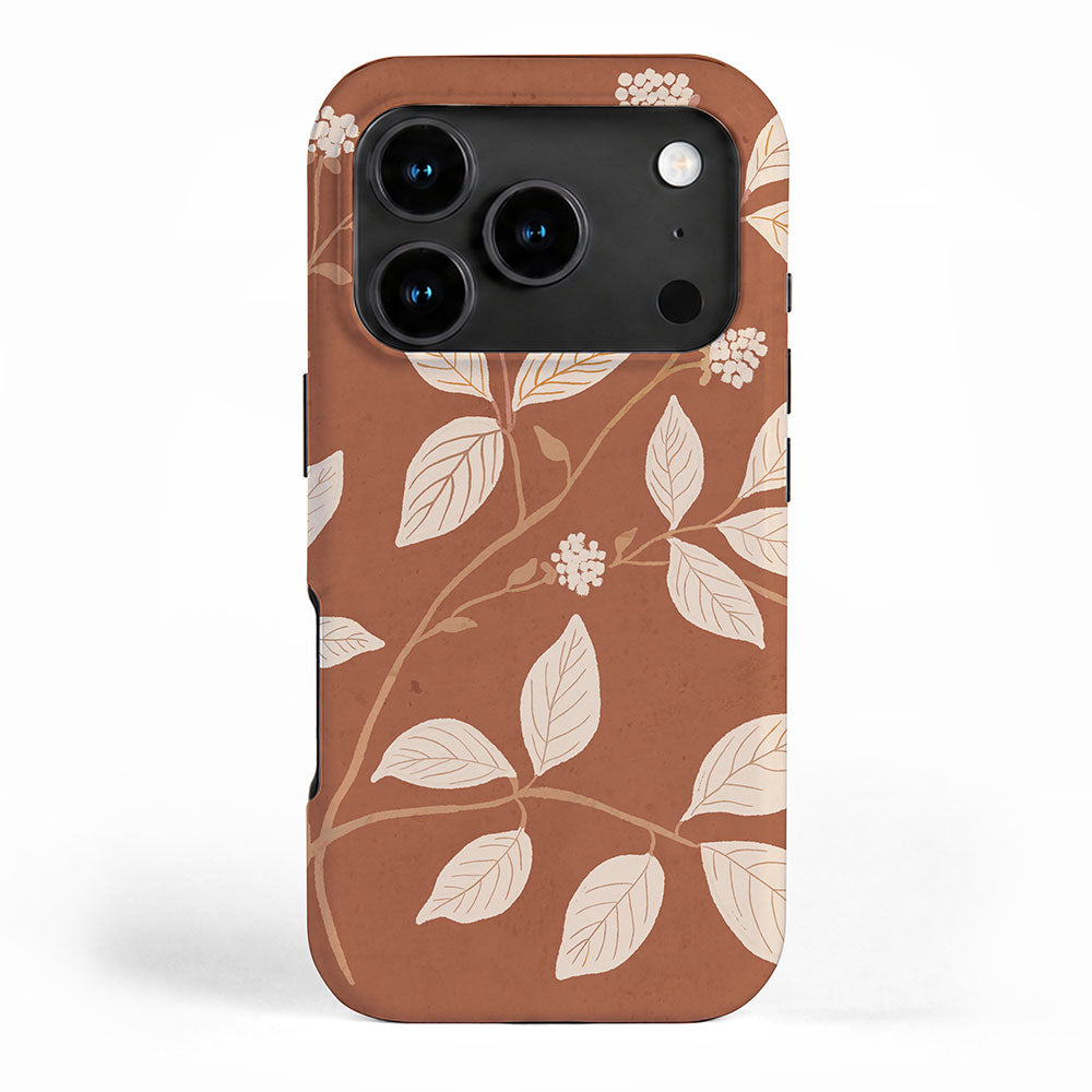 Terracotta Leaves iPhone Case Gallery Image 1
