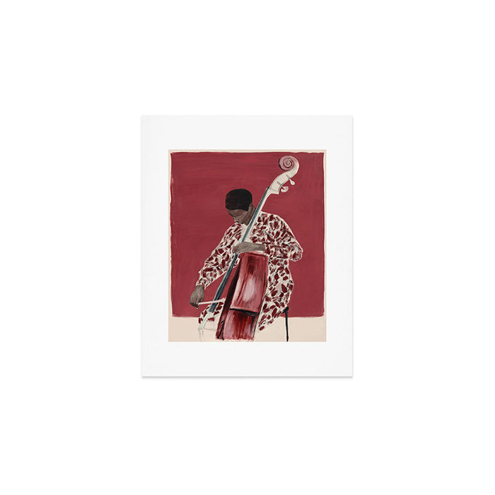 The Double Bassist Art Print Gallery Image 1