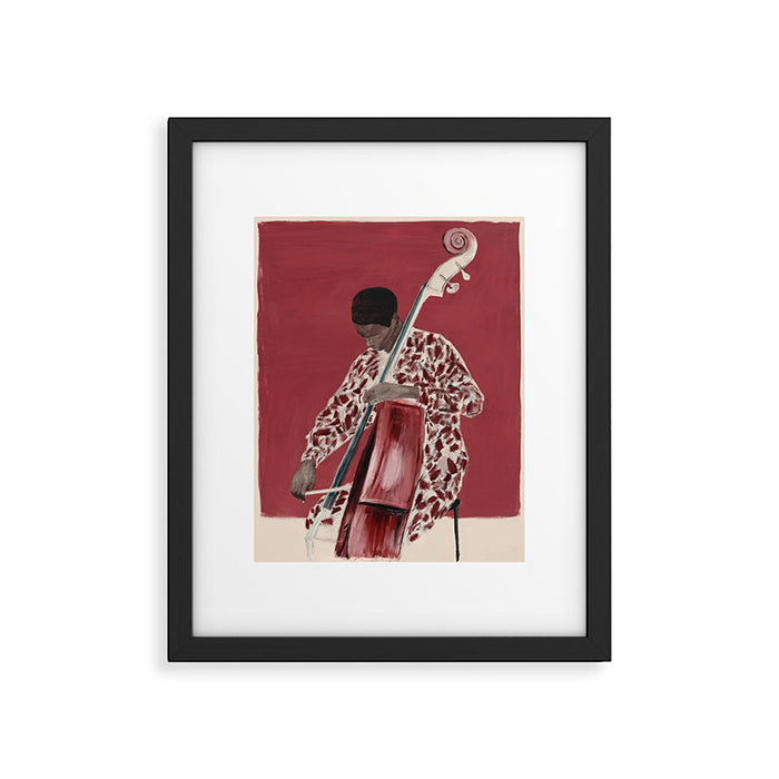 The Double Bassist Framed Art Print Gallery Image 1