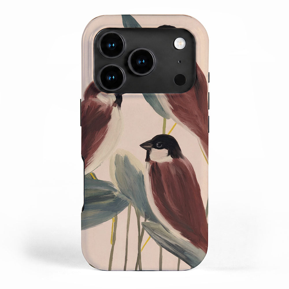  Three Sparrows iPhone Case Gallery Image 1