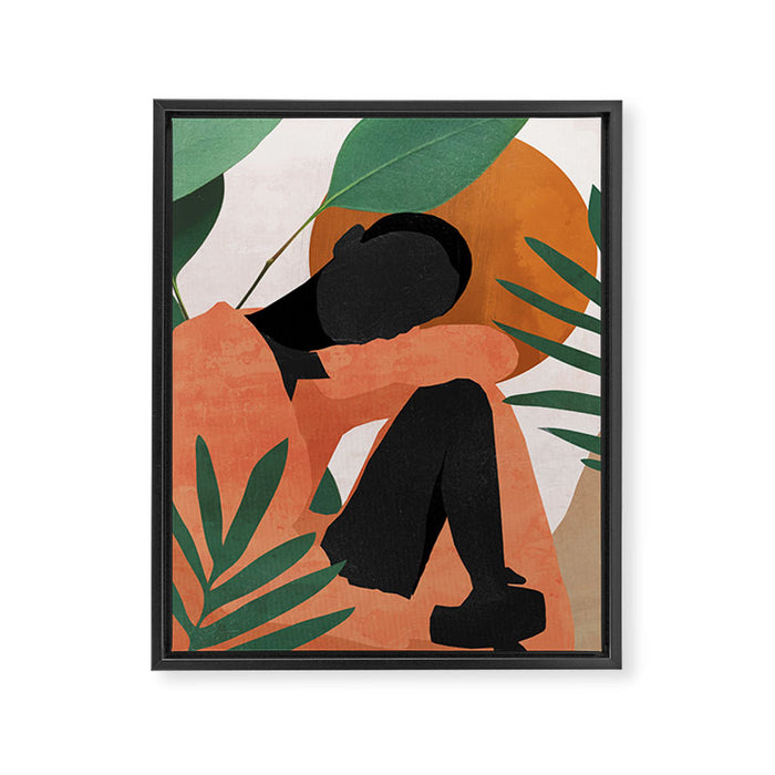 Tropical Girl 10 Framed Canvas Print Gallery Image 1