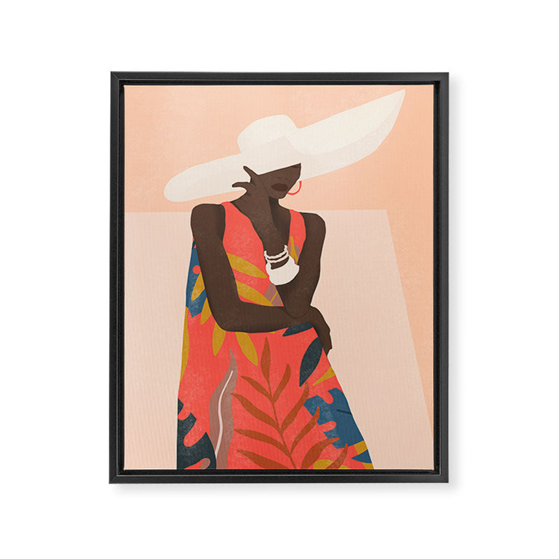 Tropical Girl 19 Framed Canvas Print Gallery Image 6