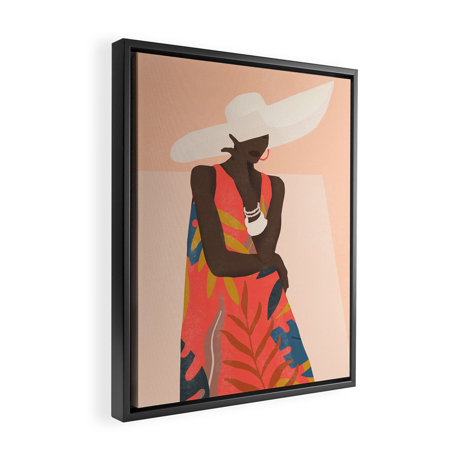 Tropical Girl 19 Framed Canvas Print Gallery Image 2