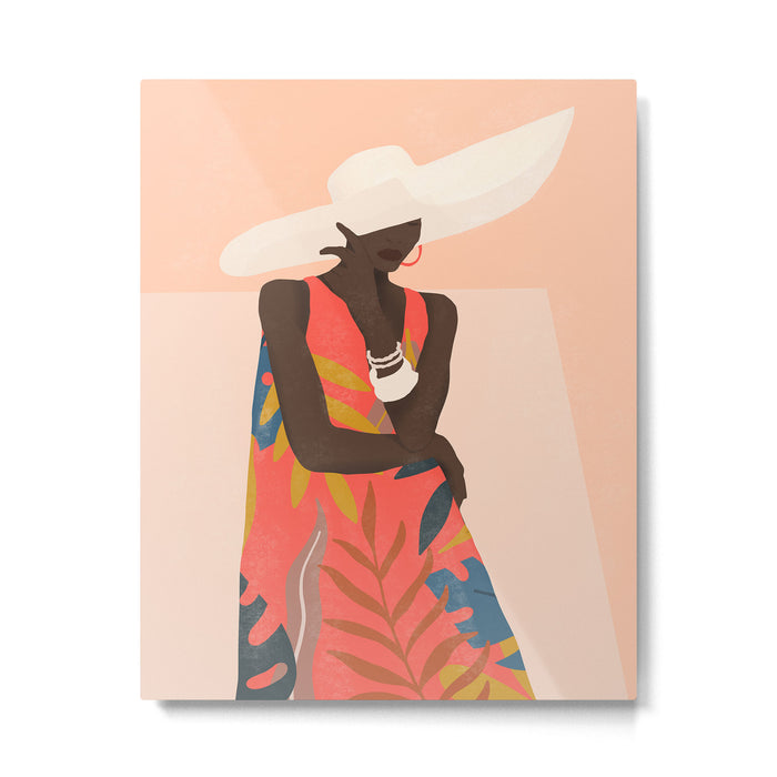 Tropical Girl 19 Metal Print Gallery Image 1
