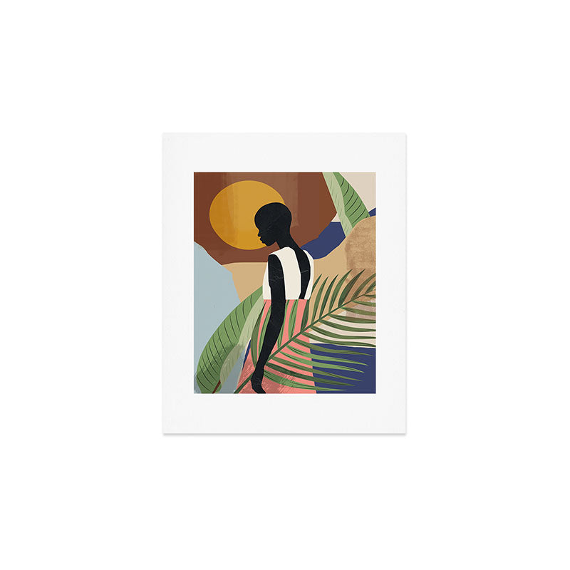 Tropical Girl 2 Art Print Gallery Image 1