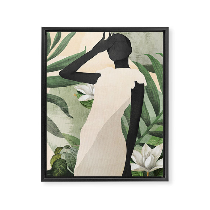 Tropical Girl 20 Framed Canvas Print Gallery Image 1