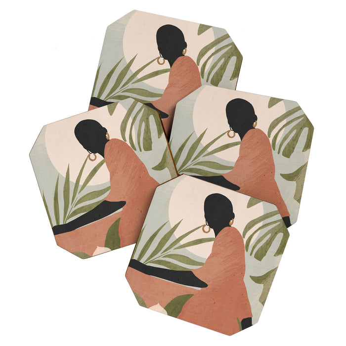 Tropical Girl 21 Coaster Gallery Image 1