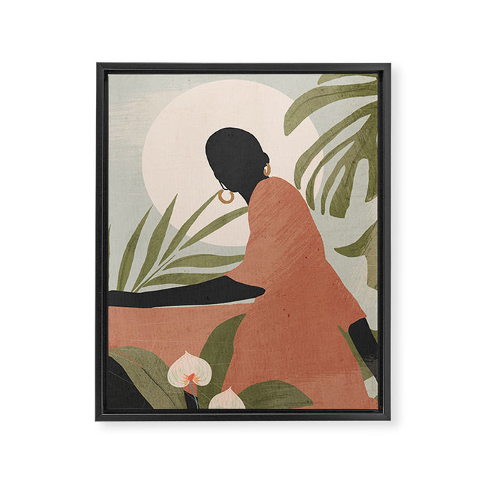 Tropical Girl 21 Framed Canvas Print Gallery Image 1