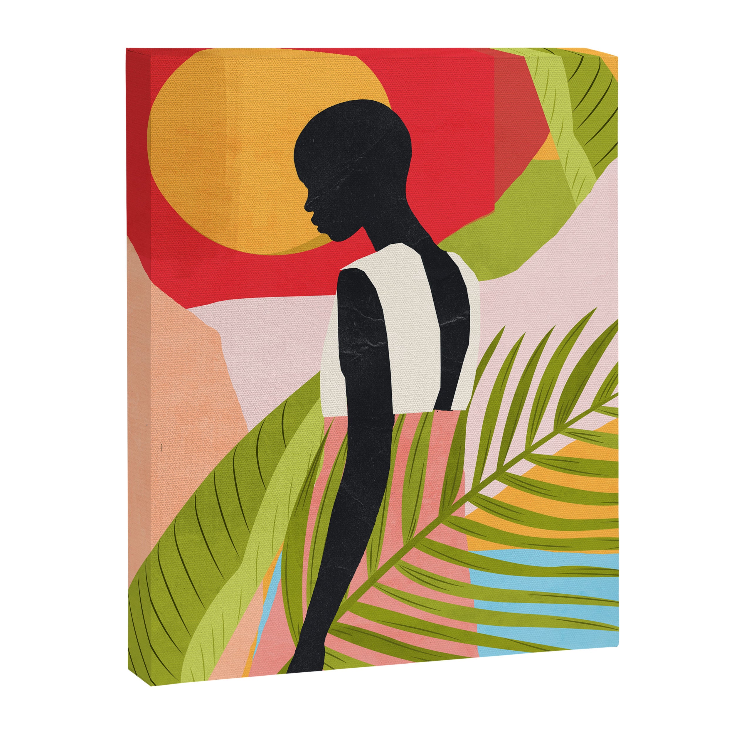 Tropical Girl 2/2 Canvas Print Gallery Image 6