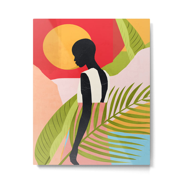 Tropical Girl 2/2 Metal Print Gallery Image 1