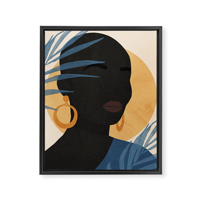 Tropical Girl 25 Framed Canvas Print Gallery Image 1