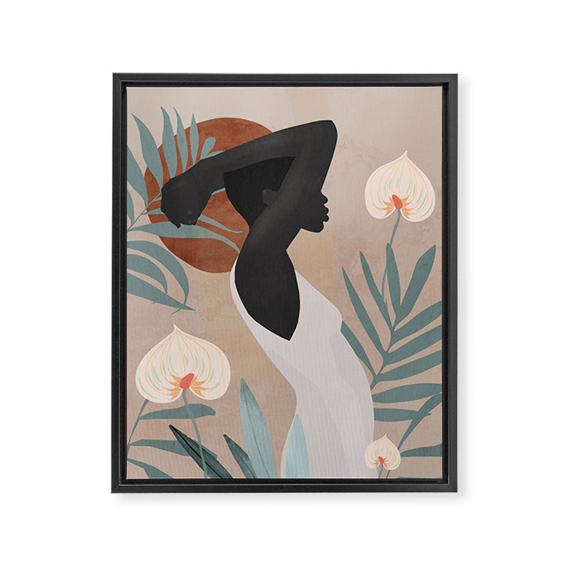 Tropical Girl 4 Framed Canvas Print Gallery Image 6