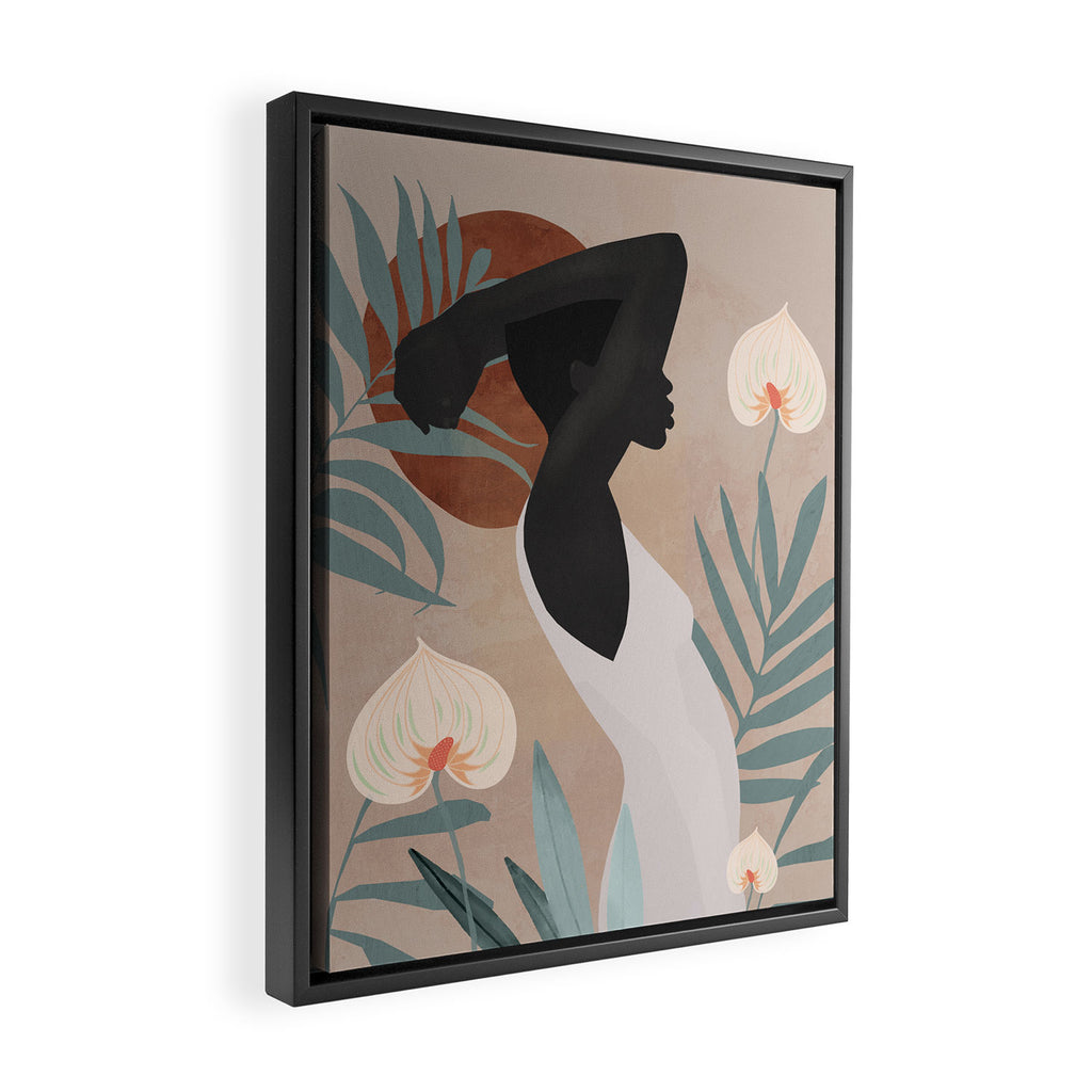 Tropical Girl 4 Framed Canvas Print Gallery Image 2